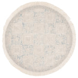 Safavieh Ikat 6'-0" x 6'-0" Rug in Ivory / Grey