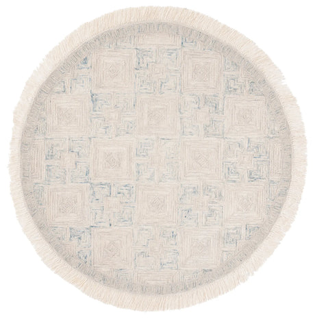 Safavieh Ikat 6'-0" x 6'-0" Rug in Ivory / Grey