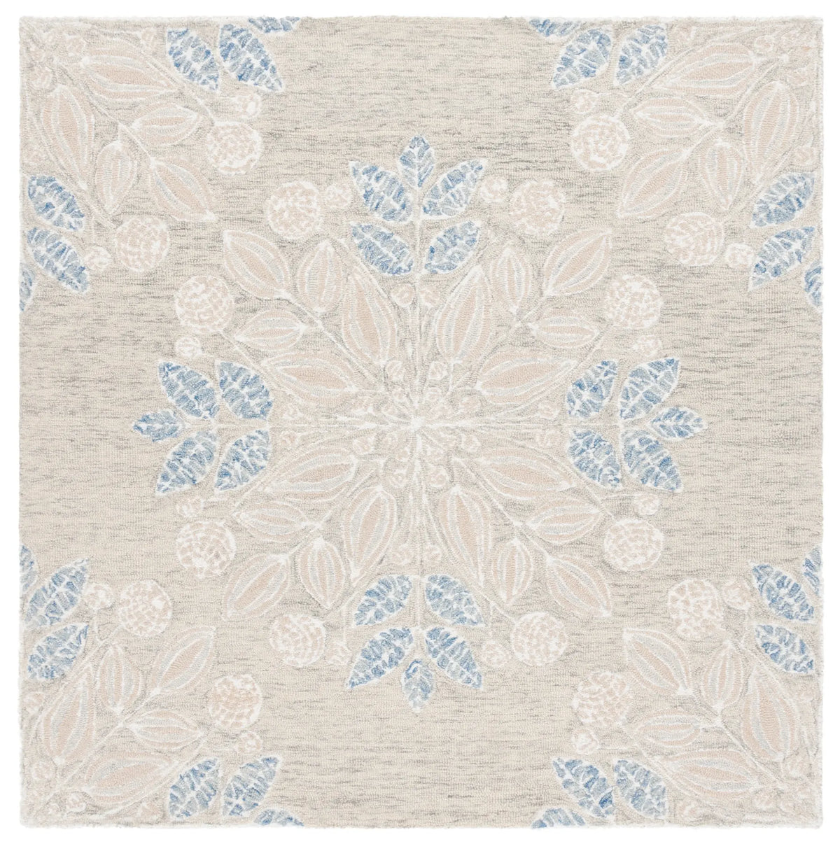 Safavieh Jardin 6'-0" x 6'-0" Rug in Light Grey / Ivory