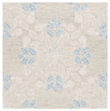 Safavieh Jardin 6'-0" x 6'-0" Rug in Light Grey / Ivory