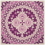 Safavieh Bellagio 5'-0" x 5'-0" Rug in Pink / Ivory