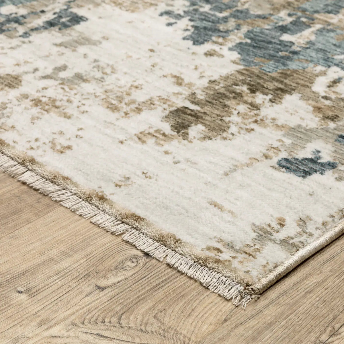 Oriental Weavers Sphinx ECHO ECH11 Beige Abstract Rugs - corner detail