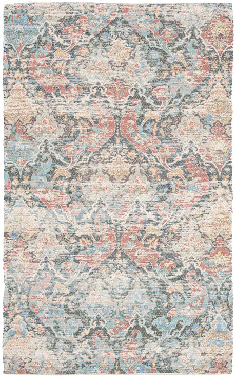 Safavieh Saffron 3'-0" x 5'-0" Rug in Coral / Aqua