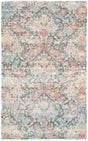 Safavieh Saffron 3'-0" x 5'-0" Rug in Coral / Aqua
