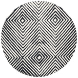 Safavieh Ebony 6'-0" x 6'-0" Rug in Black / Ivory