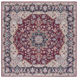 Safavieh Tucson 6'-0" x 6'-0" Rug in Red / Navy