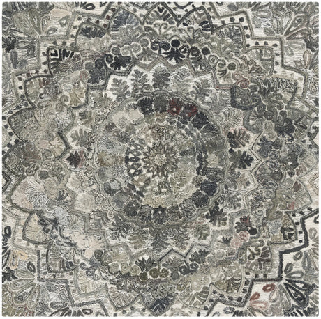 Safavieh Marquee 6'-0" x 6'-0" Rug in Grey / Multi