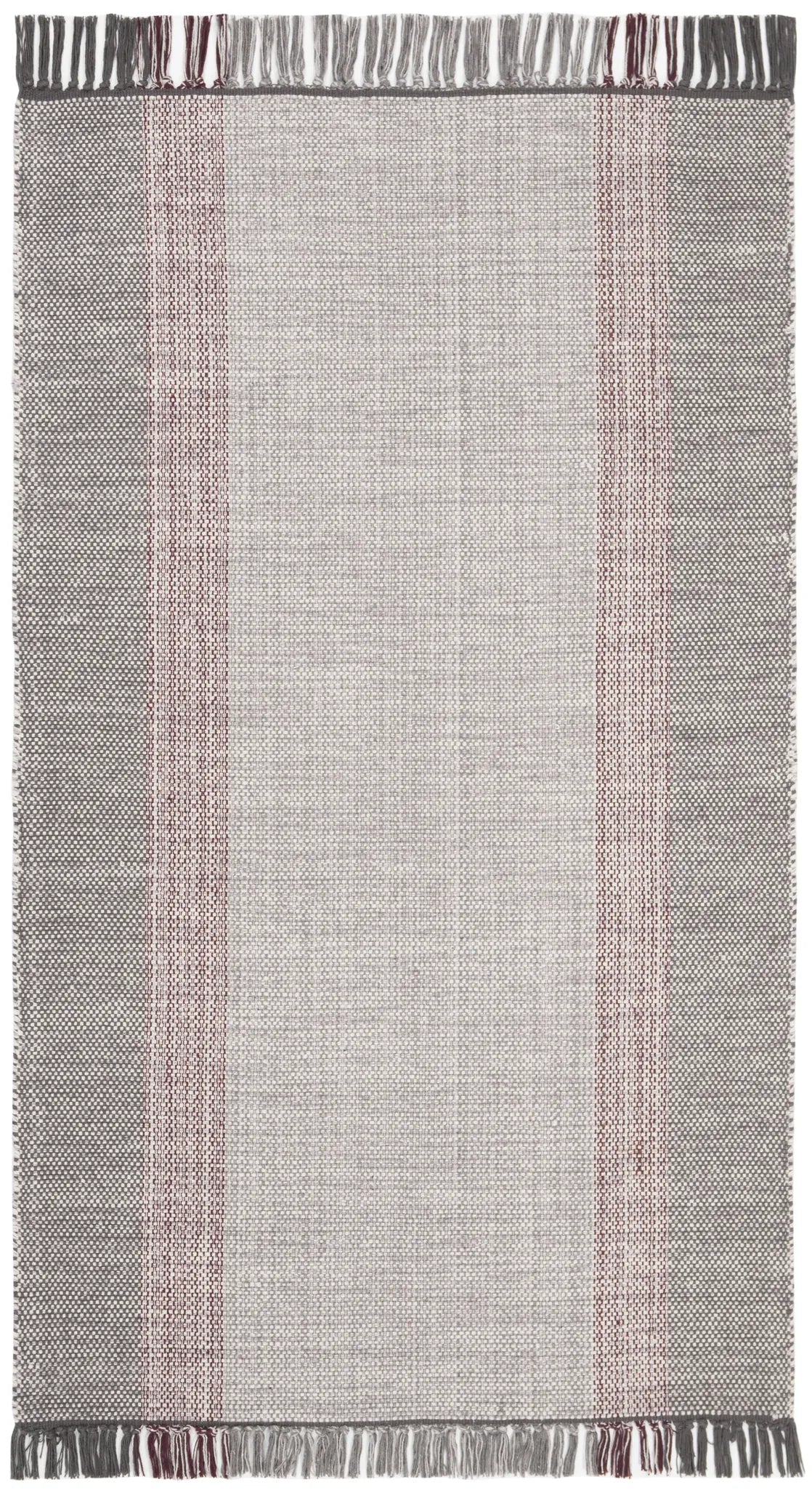 Safavieh Montauk 3'-0" x 5'-0" Rug in Wine / Grey