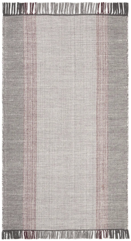 Safavieh Montauk 3'-0" x 5'-0" Rug in Wine / Grey