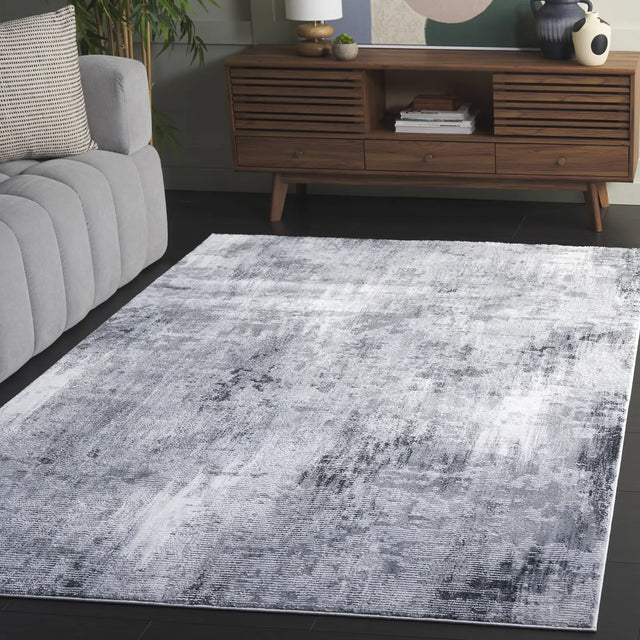 Safavieh Slate 700 4'-0" x 6'-0" Rug in Grey / Ivory