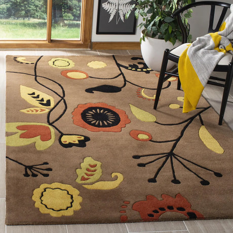 Safavieh Soho 3'-6" x 5'-6" Rug in Brown / Multi