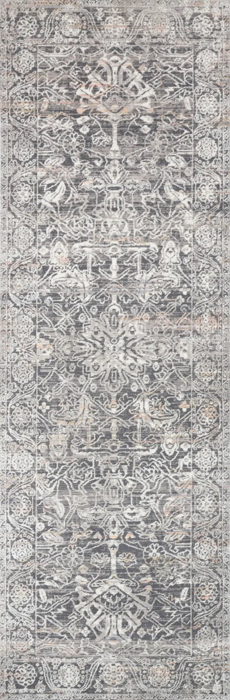 Loloi Lucia Luc-03 Steel / Ivory Rugs - runner flat