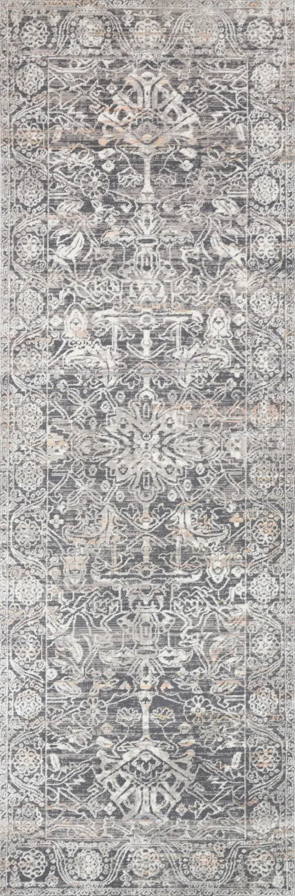 Loloi Lucia Luc-03 Steel / Ivory Rugs - runner flat