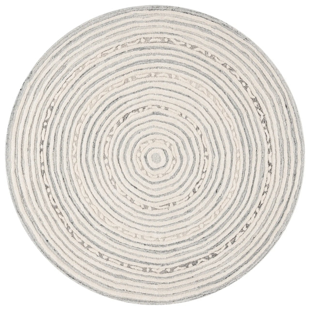 Safavieh Ebony 6'-0" x 6'-0" Rug in Ivory / Grey