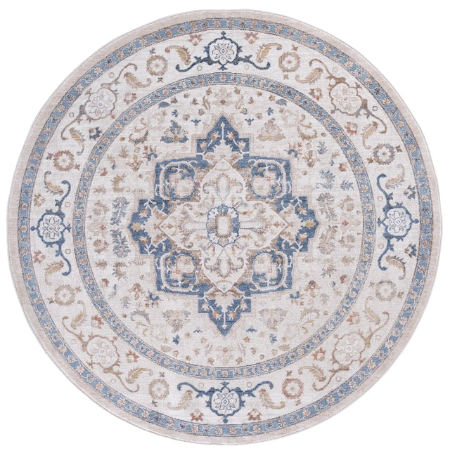 Safavieh Ellwood 6'-5" x 6'-5" Rug in Beige / Navy