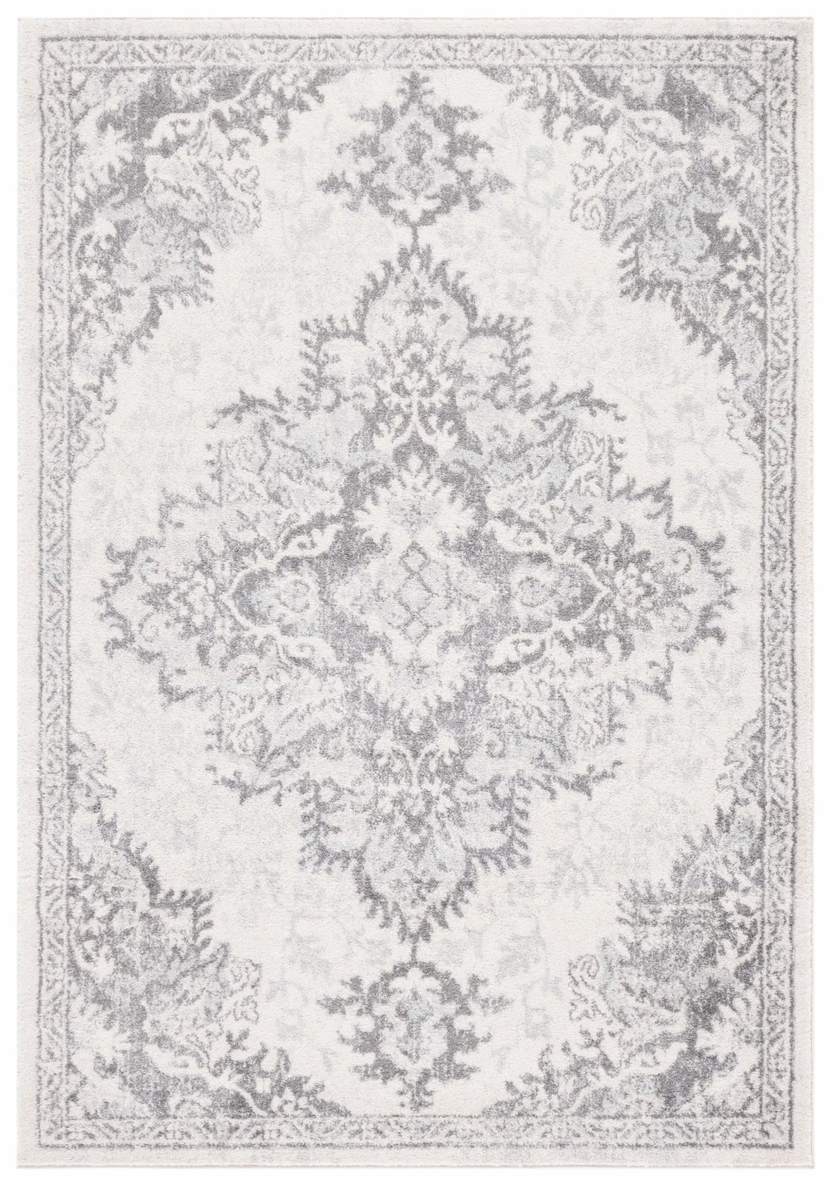 Safavieh Tulum 4'-0" x 6'-0" Rug in Ivory / Grey