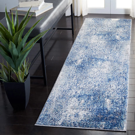 Safavieh Aston 2'-0" x 11'-0" Rug in Navy / Grey