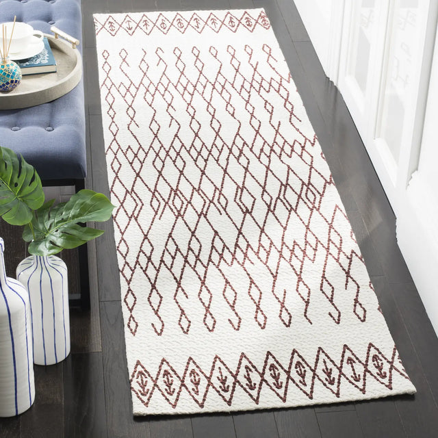Safavieh Cedar Brook 2'-3" x 6'-0" Rug in Ivory / Rust