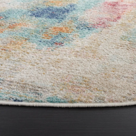 Safavieh Phoenix 500 6'-7" x 6'-7" Rug in Aqua / Gold Rose