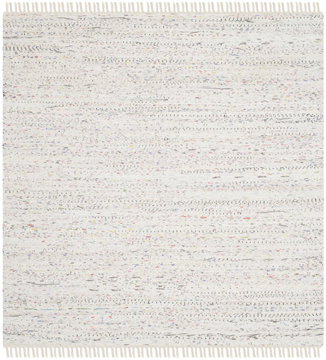Safavieh Rag Rug 5'-0" x 5'-0" Rug in Ivory / Multi