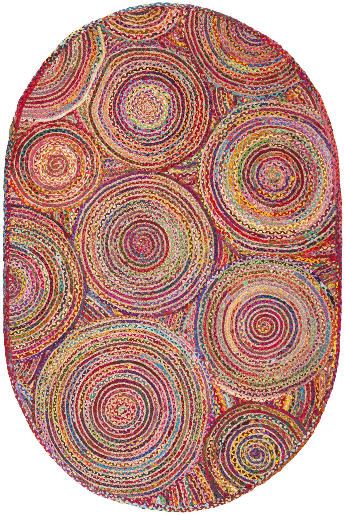 Safavieh Cape Cod 5'-0" x 8'-0" Rug in Red / Multi