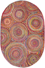Safavieh Cape Cod 5'-0" x 8'-0" Rug in Red / Multi