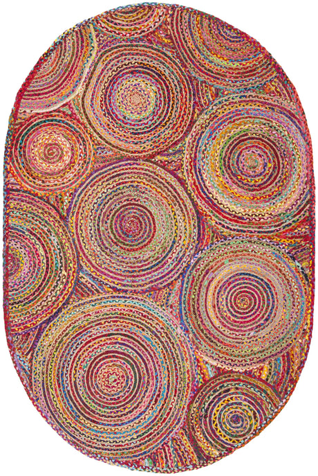 Safavieh Cape Cod 5'-0" x 8'-0" Rug in Red / Multi
