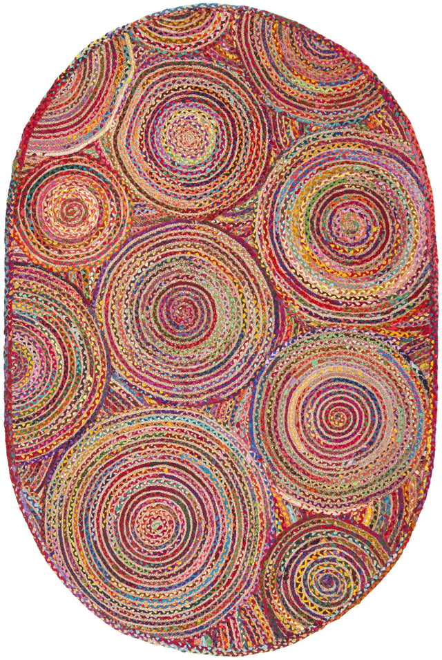 Safavieh Cape Cod 5'-0" x 8'-0" Rug in Red / Multi