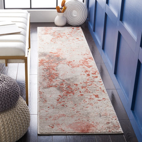 Safavieh Meadow 500 2'-0" x 11'-0" Rug in Beige / Pink