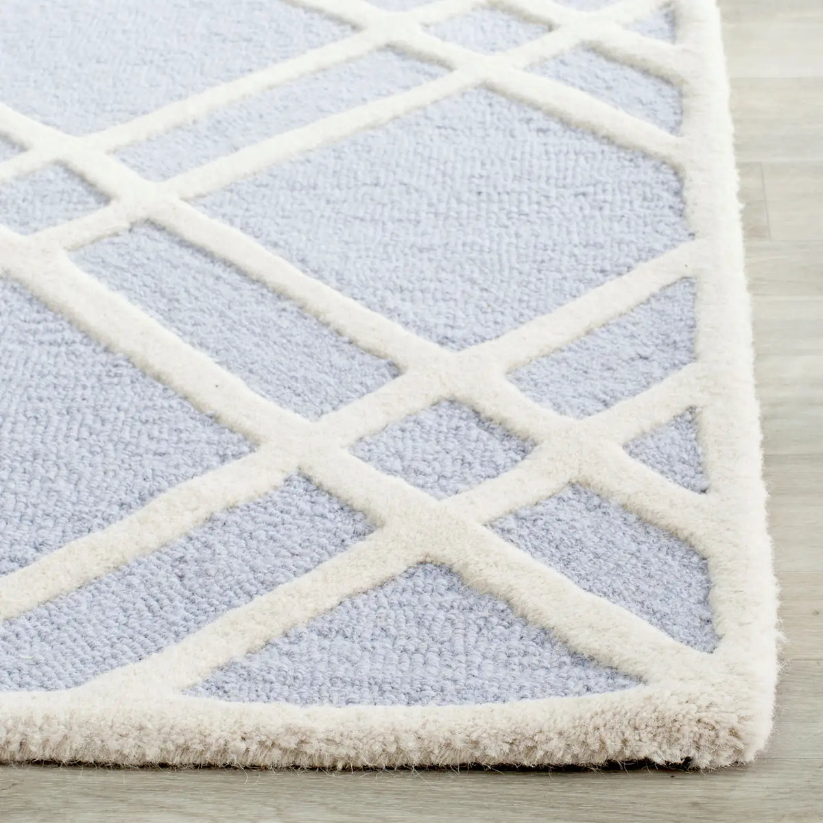 Safavieh Cambridge 2'-6" x 6'-0" Rug in Light Blue / Ivory