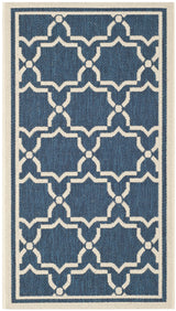 Safavieh Courtyard 2'-0" x 3'-7" Rug in Navy / Beige