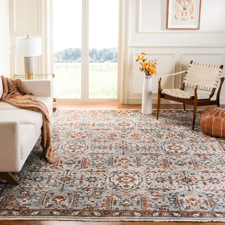 Safavieh Haj Jalili 10'-0" x 14'-0" Rug in Grey / Rust