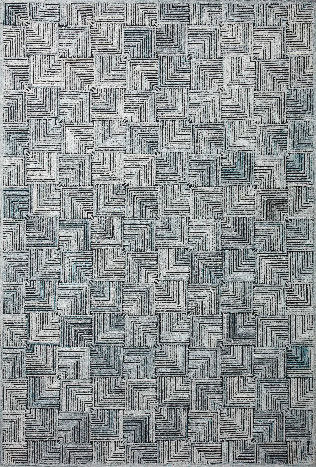 Loloi Prescott Pre-03 Arctic Blue Rugs - main flat