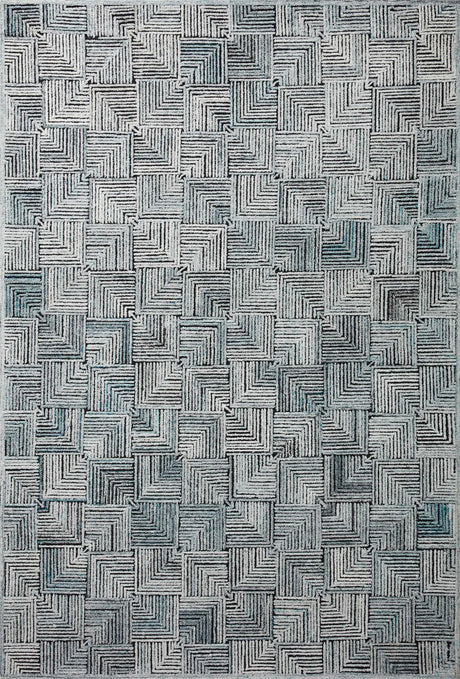 Loloi Prescott Pre-03 Arctic Blue Rugs - main flat