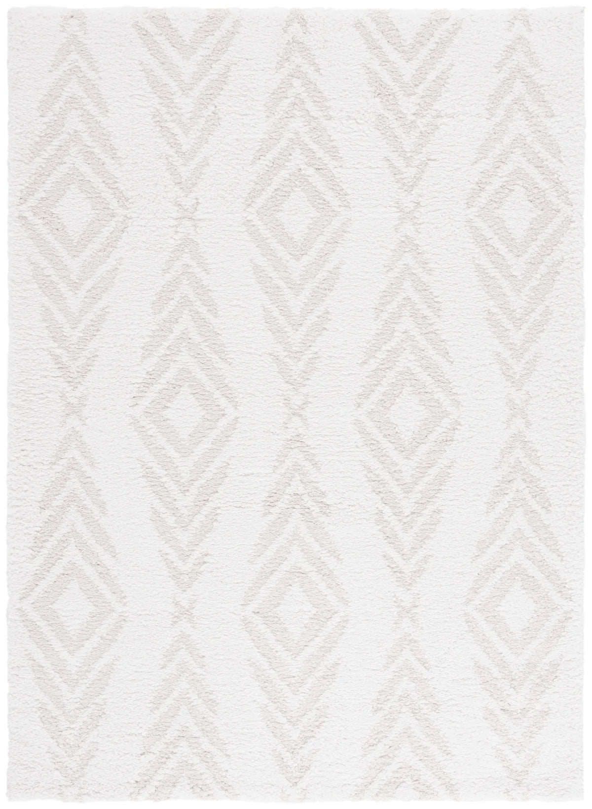 Safavieh Rumi Shag 4'-0" x 6'-0" Rug in Ivory / Light Beige
