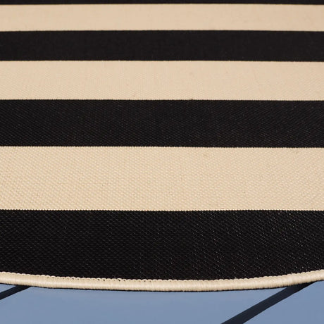 Safavieh Courtyard 5'-3" x 5'-3" Rug in Beige / Black
