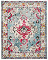 Safavieh Monaco 10'-0" x 14'-0" Rug in Light Blue / Fuchsia