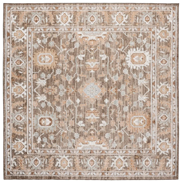 Safavieh Vintage Westwood 6'-3" x 6'-3" Rug in Brown / Beige Ivory