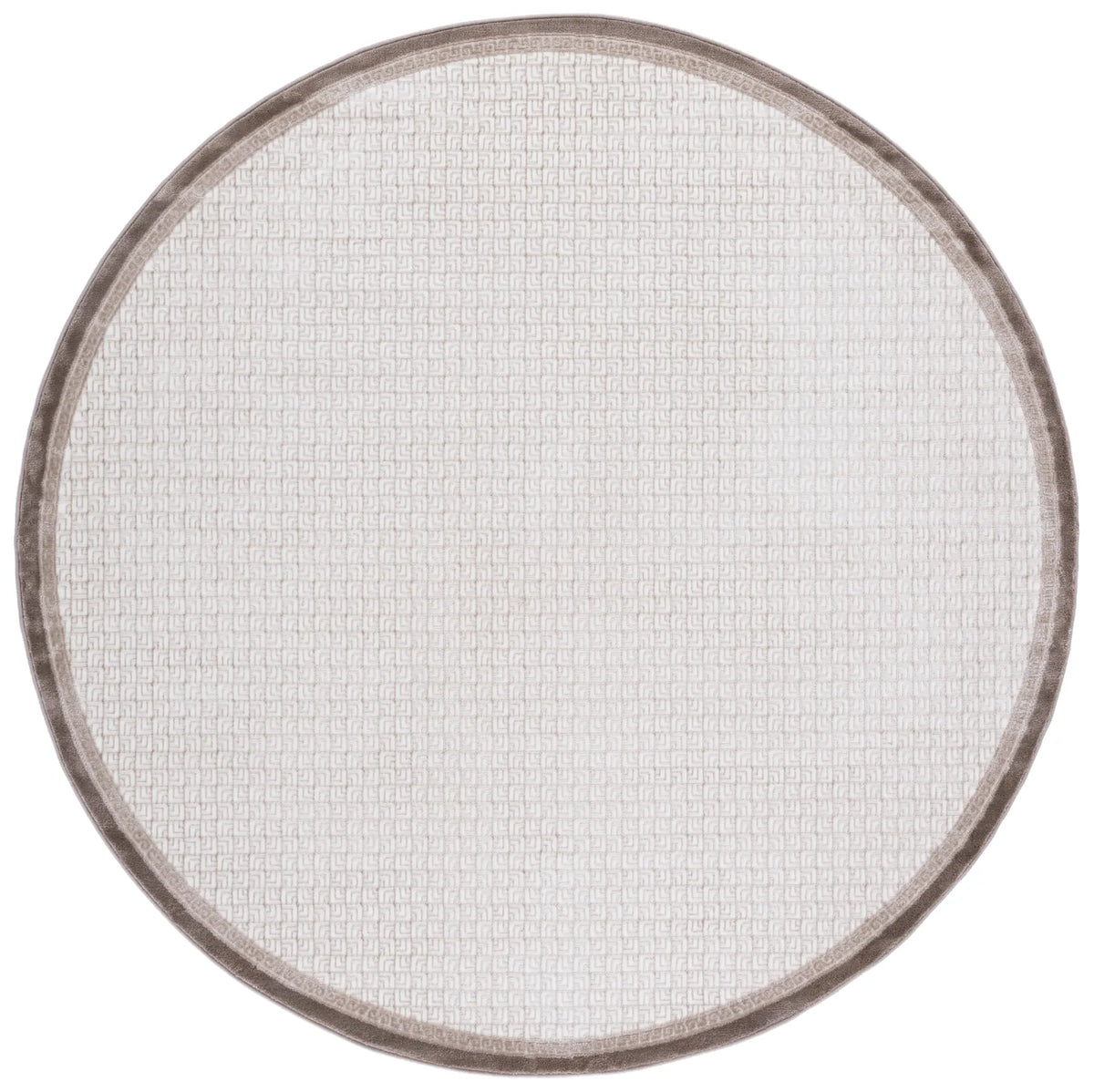 Safavieh Prestige 6'-7" x 6'-7" Rug in Ivory / Brown