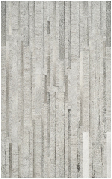 Safavieh Studio Leather 3'-0" x 5'-0" Rug in Ivory / Grey