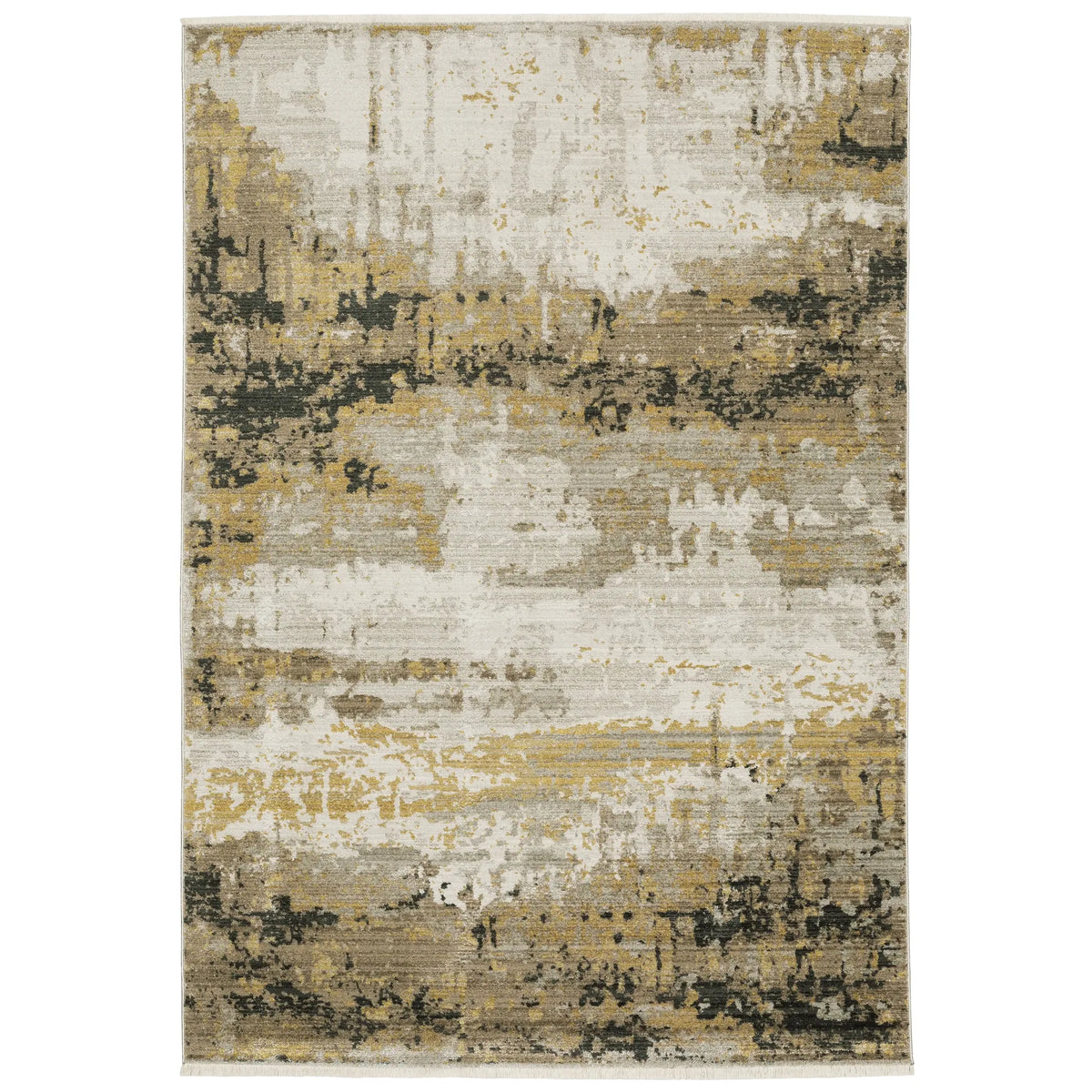 Oriental Weavers Bauer 2061X Gold/ Black Rug - main flat