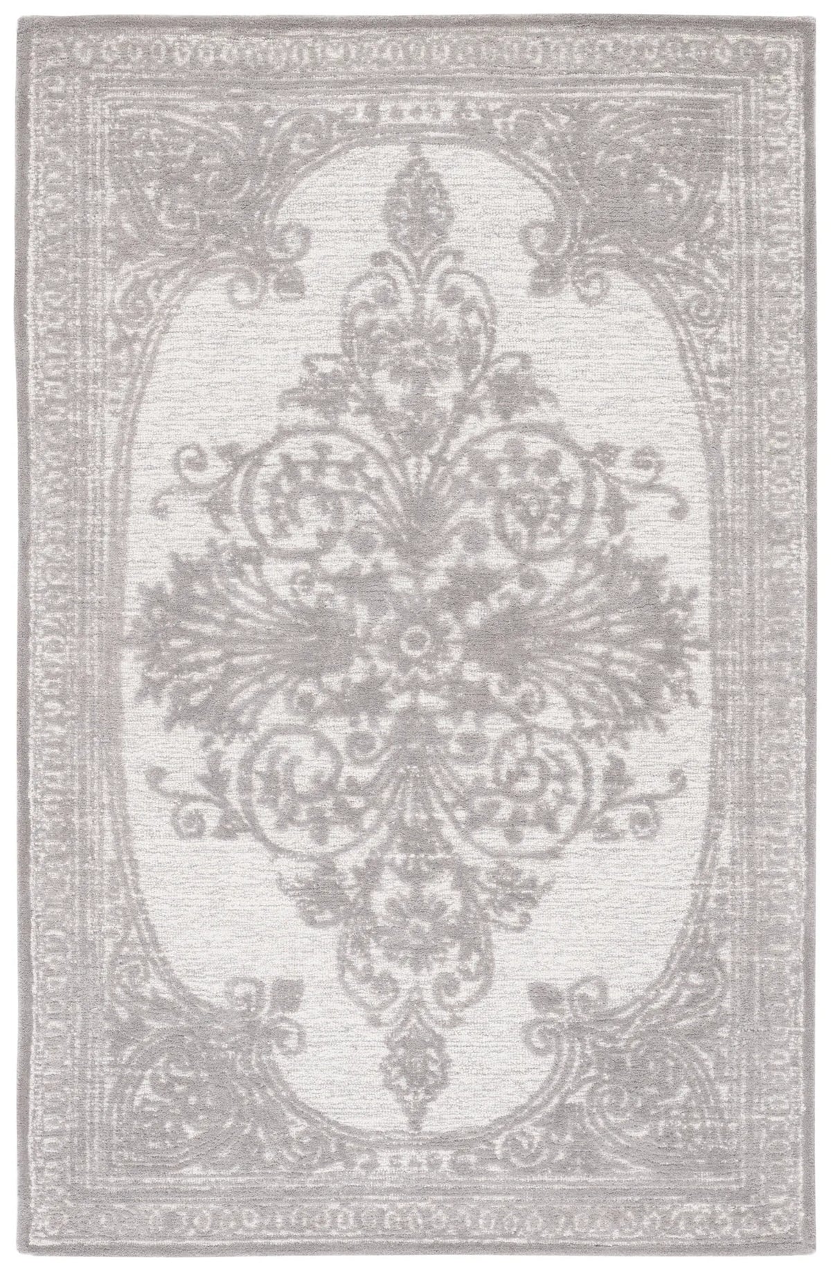 Safavieh Metro 4'-0" x 6'-0" Rug in Dark Grey / Ivory