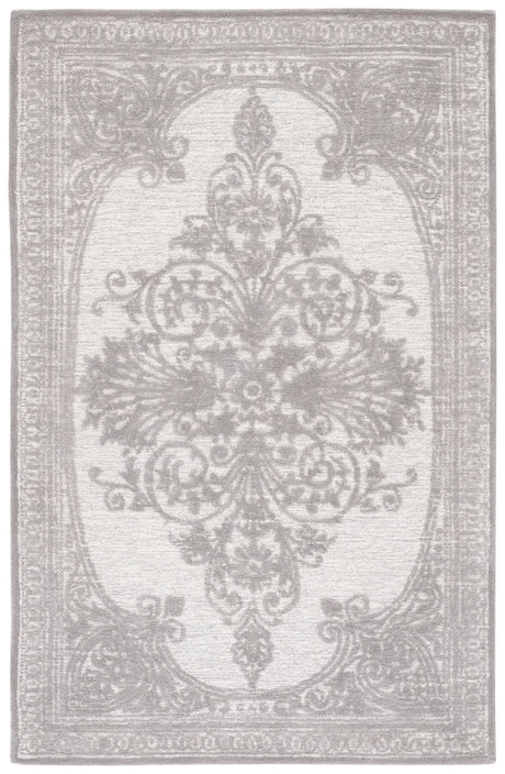 Safavieh Metro 4'-0" x 6'-0" Rug in Dark Grey / Ivory