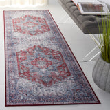 Safavieh Tucson 2'-6" x 8'-0" Rug in Red / Navy