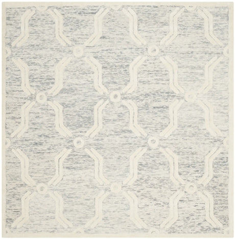 Safavieh Cambridge 6'-0" x 6'-0" Rug in Light Grey / Ivory