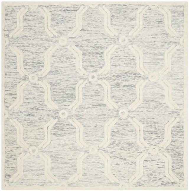 Safavieh Cambridge 6'-0" x 6'-0" Rug in Light Grey / Ivory