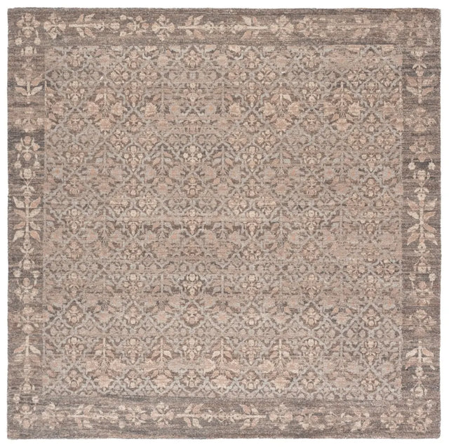 Safavieh Restoration Vintage 6'-0" x 6'-0" Rug in Grey / Ivory