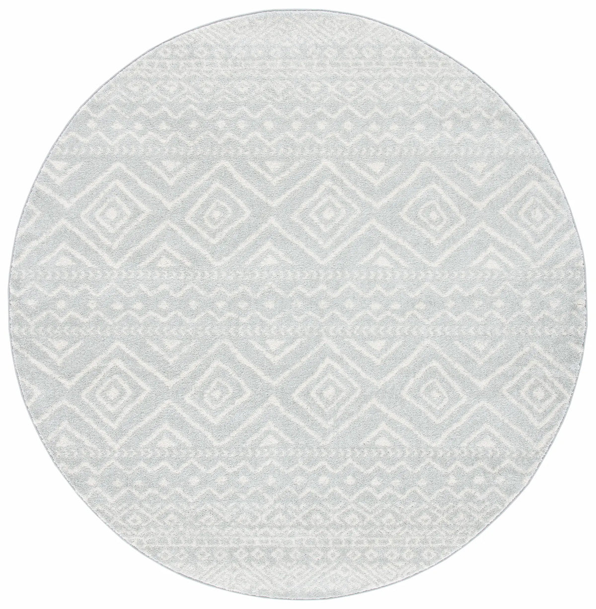 Safavieh Tulum 5'-0" x 5'-0" Rug in Light Grey / Ivory