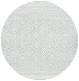 Safavieh Tulum 5'-0" x 5'-0" Rug in Light Grey / Ivory