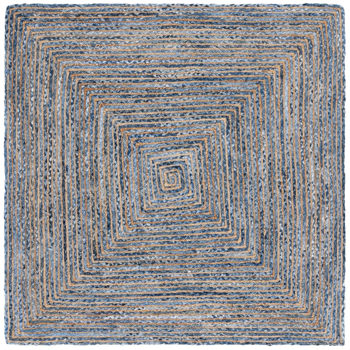 Safavieh Cape Cod 5'-0" x 5'-0" Rug in Blue / Natural